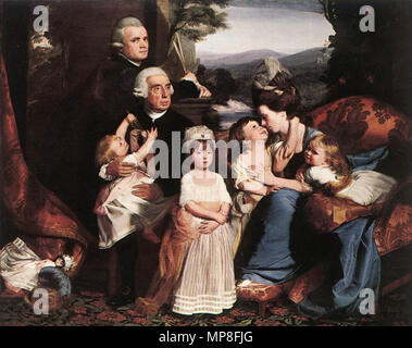 La Copley famiglia circa 1776. 734 John Singleton Copley - La famiglia di Copley - WGA5214 Foto Stock