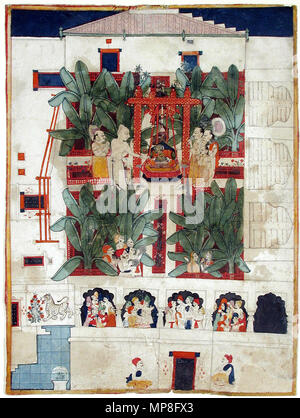 . Inglese: Data di creazione: ca. Il display 1800 Dimensioni: 11 7/32 in. x 8 11/32 in. (28,5 cm x 21,2 cm) Linea di credito: Edwin Binney terza raccolta numero di adesione: 1990.835 Collezione: <a href='http://www.sdmart.org/art/our-collection/asian-art' rel="nofollow">Il San Diego Museum of Art</a> . 27 luglio 2001, 10:09:21. Inglese: thesandiegomuseumofartcollection 1183 Il culto di Shri Nath-ji a Nathadwara (6125109168) Foto Stock