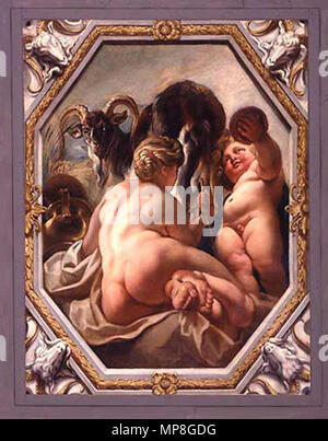 . Français : Les Signes du Zodiaque, Capricorne . circa 1640. Jacob Jordaens 737 Jordaens - Capricorno Foto Stock