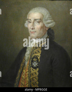 El marino Jorge Juan. Español: Retrato del marino español Jorge Juan y Santacilia (1713-1773), que También fue Caballero de la Orden de Malta. Català: Jordi Joan ho Santacília (1713-1773), Científic, marí, ambaixador ho matemàtic espanyol. . 1828. 738 JorgeJuanDeSantaciliaRafaelTejeo1828 Foto Stock