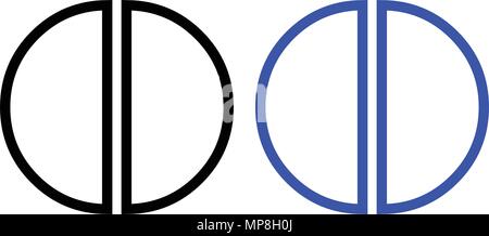 Icona di pillola, medicina icona, isolati su sfondo bianco Illustrazione Vettoriale