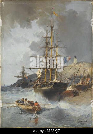 751 Jules Noël - Marine 1864 Foto Stock