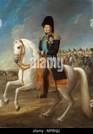 . Karl XIV Johan, re di Svezia e Norvegia (1763-1844) . tra 1818 e 1844. 759 Karl XIV Johan, re di Svezia e Norvegia, dipinta da Fredric Westin Foto Stock