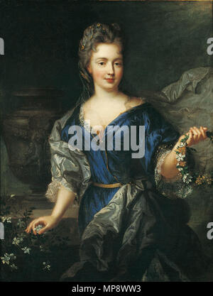 839 Mademoiselle de Blois (Marie Anne de Bourbon, 1666-1739) da François de Troy 02 Foto Stock