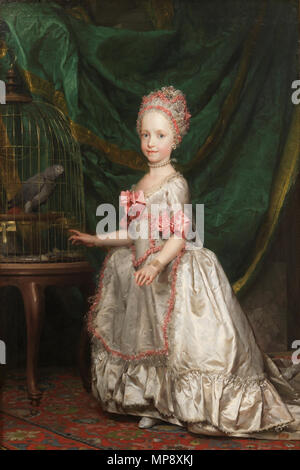 782 La archiduquesa María Teresa de Austria, de Anton Raphael Mengs (Museo del Prado) Foto Stock