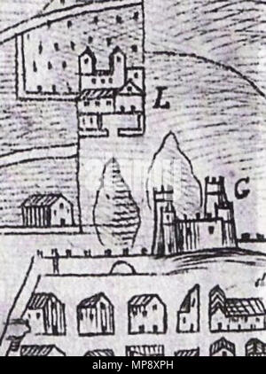 782 La chiesa di Santa Maria di Gesù in una stampa del 1770 Foto Stock