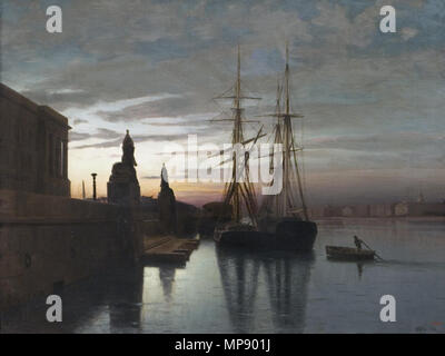 . Inglese: vista dell'Accademia delle Arti dal fiume Neva, 1880. Olio su tela. Il Museo dell'Accademia di Belle Arti di San Pietroburgo, Russia Русский: Вид на Академию Художеств с Невы, 1880. , Холст масло. Научно-исследовательский музей Российской Академии художеств, Санкт Петербург-. 1880. Lev Lagorio (1827-1905) nomi alternativi Russo: Лев Феликсович Лагорио Descrizione pittore russo Data di nascita e morte 16 giugno 1827 (nel calendario giuliano) 17 novembre 1905 (nel calendario giuliano) Luogo di nascita e morte Teodosia San Pietroburgo Autorità controllo : Q1400810 VIAF: 12098711 LCCN: N200 Foto Stock