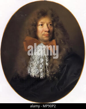 Ritratto del pittore Adam Frans van der Meulen 1680. 792 Pierre van schuppen-Largilliere Foto Stock