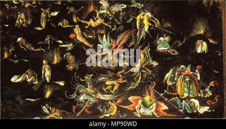 La risurrezione dei morti e condannato il piombo in Hell (frammento di un ultimo giudizio). tra il 1500 e il 1525. 793 Ultimo Giudizio Foto Stock