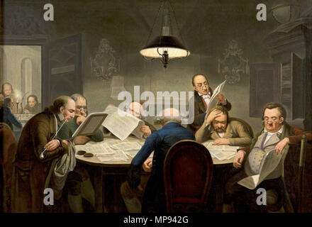 . Deutsch: Johann Peter Hasenclever, Lesegesellschaft, um 1843, Historisches Zentrum Wuppertal . circa 1843. Johann Peter Hasenclever (1810-1853) nomi alternativi del prof. Johann Peter Hasenclever; Joh. Peter Hasenclever; Joh. Il Pet. Hasenclever; Johann Peter hasen abile; j. p. hasenclever; Hasenclever; hasenclevr Descrizione pittore tedesco Data di nascita e morte 18 Maggio 1810 16 dicembre 1853 Luogo di nascita e morte Remscheid Düsseldorf posizione di lavoro Italia (1840); Düsseldorf (1827 - 1853); Monaco di Baviera (1838 - 1842) Autorità di controllo : Q63531 VIAF: 50017026 ISNI: 0000 0000 8129 1022 ULAN: 5000 Foto Stock