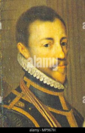 . Nederlands: Lodewijk van Nassau. Dettaglio van Portret van de vier broers van Willem I, Prins van Oranje. Inglese: Luigi di Nassau. Dettaglio di Portret van de vier broers van Willem I, Prins van Oranje (Ritratto di quattro fratelli di Guglielmo il silenzioso). 1630-1635. Il 23 aprile 2005 (originale data di caricamento). Officina di Wybrand de Geest (1592-1661) nomi alternativi Wijbrand de Geest, Wijbrand Simonsz. de Geest, Wybrand Simonsz. de Geest, Friese Adelaar Descrizione pittore olandese e disegnatore Data di nascita e morte 16 agosto 1592 tra il 17 agosto 1661 e 1665 Luogo di nascita e morte Leeuwa Foto Stock