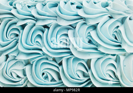 Torta blu ghiaccio decorazione di turbolenza la configurazione di sfondo. Foto Stock