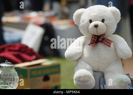 Orsacchiotto di peluche per la vendita sul mercato delle pulci a Münster Foto Stock