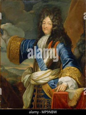 . Inglese: Ritratto di Luigi XIV di Francia (1638-1715) 824 Luigi XIV di Francia - Versailles, MV6517 Foto Stock