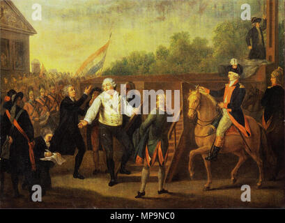824 Louis XVI Au Pied de l'échafaud Foto Stock