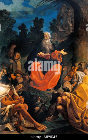 . Italiano: Predica di Sant'Antonio abate agli eremiti . Il XVII secolo. Ludovico Carracci (1555-1619) nomi alternativi da Ludovico Carracci Descrizione pittore italiano, affresco pittore e disegnatore Data di nascita e morte 21 aprile 1555 (battezzato) 13 novembre 1619 Luogo di nascita e morte Bologna Bologna sede di lavoro Bologna, Roma competente controllo : Q380553 VIAF: 29596926 ISNI: 0000 0001 2277 8807 ULAN: 500009619 LCCN: N82024033 NLA: 36041066 WorldCat 831 Ludovico Carracci - Predica di Sant'Antonio abate agli eremiti Foto Stock