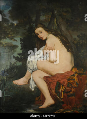 Deutsch: Die überraschte Nymphe inglese: Nymph sorpreso Español: La Ninfa Sorprendida 1861. 848 Manet Ninfa Foto Stock