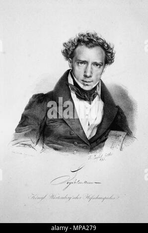 Fotocamere digitali Olympus . Deutsch: Karl Seydelmann (1793-1843), deutscher Schauspieler. Lithographie von Franz Eybl, 1831 . 1831. Franz Eybl (1806-1880) 759 Karl Seydelmann Litho Foto Stock