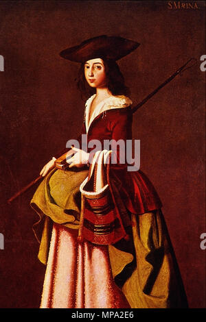 . San Mariña di Aguas Santas (Mariña di Ourense) . Il XVII secolo. 862 Marina - Francisco de Zurbaran Foto Stock