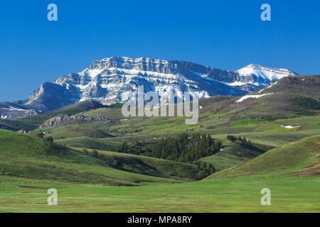 Steamboat monte lungo la Rocky Mountain Front vicino a Augusta, montana Foto Stock