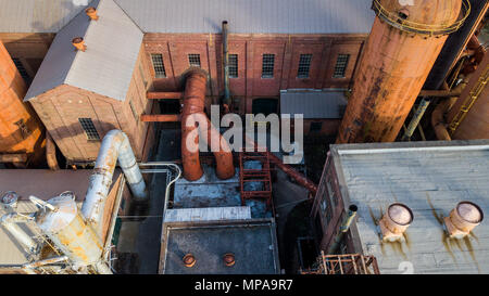 Forni Sloss, azionato 1882-1970, più longevo altoforno Birmingham, Alabama, STATI UNITI D'AMERICA Foto Stock