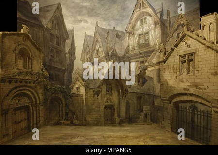 886 Meyerbeer Huguenots ActVScene2 maquette AugusteRubéPhilippeChaperon Foto Stock