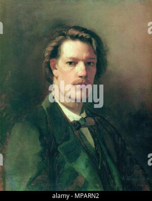 . Inglese: Alexey Korzukhin (1835-1894) ritratto dell'artista Mikhail Peskov Русский: Алексей Иванович Корзухин (1835-1894) Портрет художника М.и. Пескова . 1863. 894 Mikhail Peskov Foto Stock