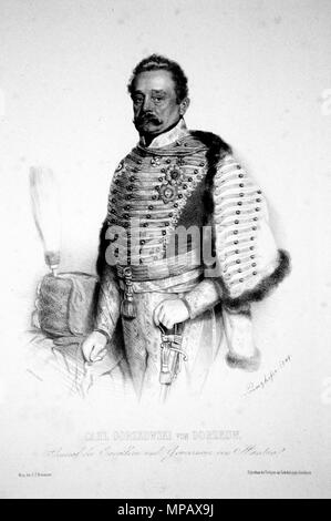 Fotocamere digitali Olympus . Deutsch: Karl von Gorzkowski Gorzkow (1778-1858), General der Kavallerie, Ritter des militärischen Maria-Theresia-Ordens. Lithographie von August Prinzhofer, 1849 . 1849. Agosto Prinzhofer (1817-1885) 758 Karl von Gorzkowski Gorzkow Litho 01 Foto Stock