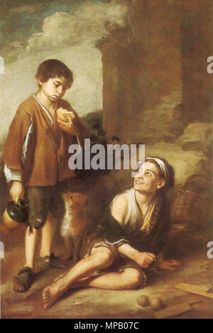 . Español: Pintura al óleo de Bartolomé Esteban Murillo due ragazzi en Dulwich . Il XVII secolo. Bartolomé Esteban Murillo (1617-1682) nomi alternativi spagnolo: Bartolomé Esteban Murillo Descrizione spagnolo pittore e disegnatore Data di nascita e morte 1 gennaio 1618 (battezzato) 3 aprile 1682 Luogo di nascita e morte Seville Seville periodo di lavoro Opera Barocca posizione Autorità di Siviglia controllo : Q192062 VIAF: 76584455 ISNI: 0000 0001 0917 9367 ULAN: 500007425 LCCN: N81068073 NLA: 36229539 WorldCat 913 Murillo Bartolome Esteban-Two contadina Dulwich ragazzi Foto Stock