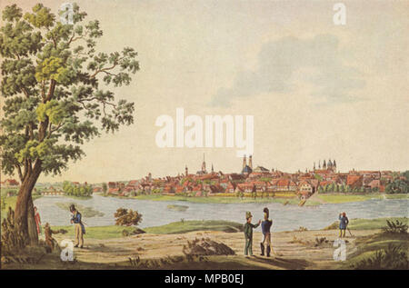 . Münchens Stadtansicht von Osten . 1816. Giacobbe Descrizione Gaißler pittore tedesco 915 Mwj 013 6 Foto Stock