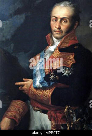 Pedro Caro y Sureda, III Marqués de la Romana (1761-1811) circa 1815. 1071 Romana Foto Stock