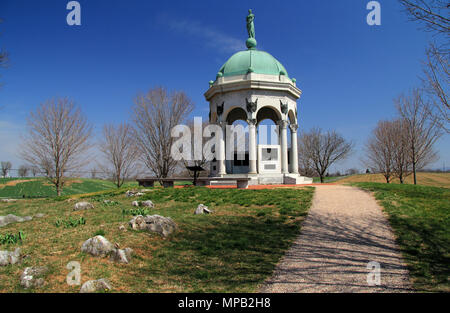 Dedicato dal presidente William McKinley il 30 maggio 1900, il Maryland monumento onora accampati e unione di soldati che hanno combattuto e sono morti a Antietam Foto Stock