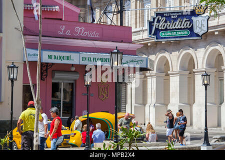 Famoso El Floridita Ristorante e bar nella Vecchia Havana Cuba Foto Stock