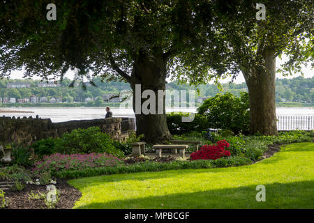 USA Pennsylvania PA Harrisburg nei giardini del Civic Club di Harrisburg lungo il fiume Susquehanna Foto Stock