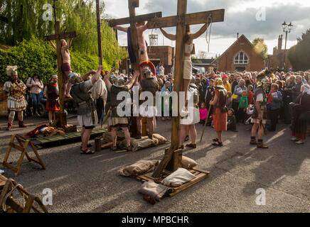 Marlborough Comunità Passion Play, Wiltshire 2017 15/04/17 Foto Stock