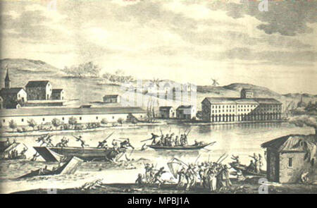 . Lëtzebuergesch: Noyades de Nantes da Jean Duplessis-Bertaux (c. 1747-1820). . L'originale uploader era Briséis a Wikipedia lussemburghese. L'autore originale era Jean Duplessis-Bertaux (c. 1747-1820). 934 Noyadesnantes Foto Stock