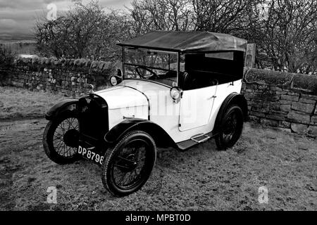 Austin 7 vintage veterano autovettura a Tanfield Railway Museum Foto Stock