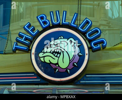 Amsterdam, Paesi Bassi-ottobre 10, 2015: bulldog coffee shop in Amsterdam Foto Stock