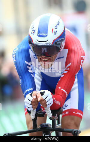 Rovereto, Italia. 22 Maggio, 2018. Giro d'Italia, Tour d'Italia, tappa del percorso 16, Trento a Rovereto; Thibaut Pinot (Fra) Groupama-FDJ Credit: Azione Plus immagini di sport/Alamy Live News Foto Stock