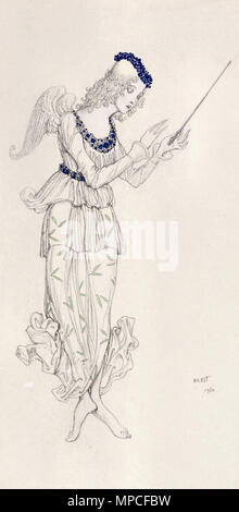 Bakst Leon - Costume Design per Sleeping Beauty - una fata Foto Stock