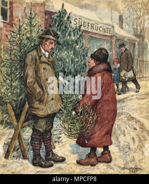 Baluschek Hans - Albero di Natale Vendita Foto Stock