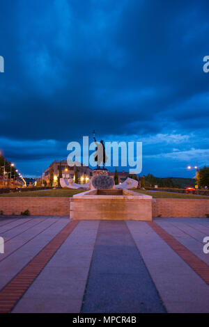 Monumento a Alfonso X di Castiglia in Toledo Foto Stock