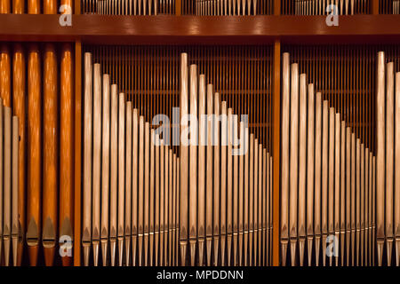 Piano generale degli strumenti musicali in organo del corpo hall Foto Stock