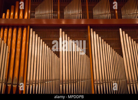 Piano generale degli strumenti musicali in organo del corpo hall Foto Stock