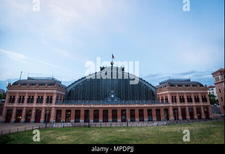 La stazione ferroviaria di Atocha di Madrid Foto Stock