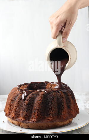 In casa bundt cake Foto Stock