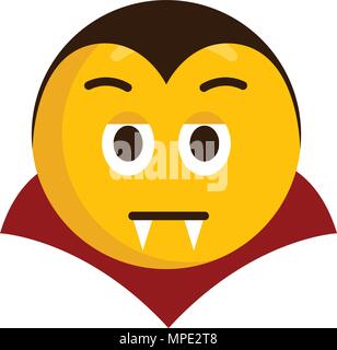 Grave vampiro icona emoji Illustrazione Vettoriale