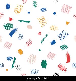 Pittura spazzola universale creative schede floreali in stile alla moda con disegno a mano texture. Saluti, anniversario, compleanno, San Valentino, Grazie Illustrazione Vettoriale