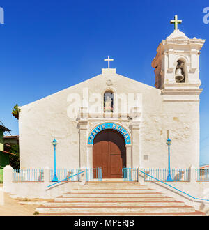 Chiesa di San Pedro in Taboga island Panama è sostenuto di essere la seconda chiesa più antica nell emisfero. Rosa di Lima 1586-1617, la prima santa cattolica Foto Stock