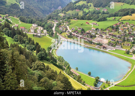 Lago Eugenisee Engelberg nel cantone di Obvaldo, Svizzera Foto Stock